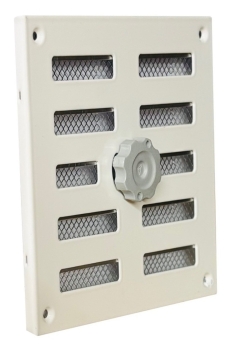 verstellbares Schiebegitter weiss 155 x 155mm